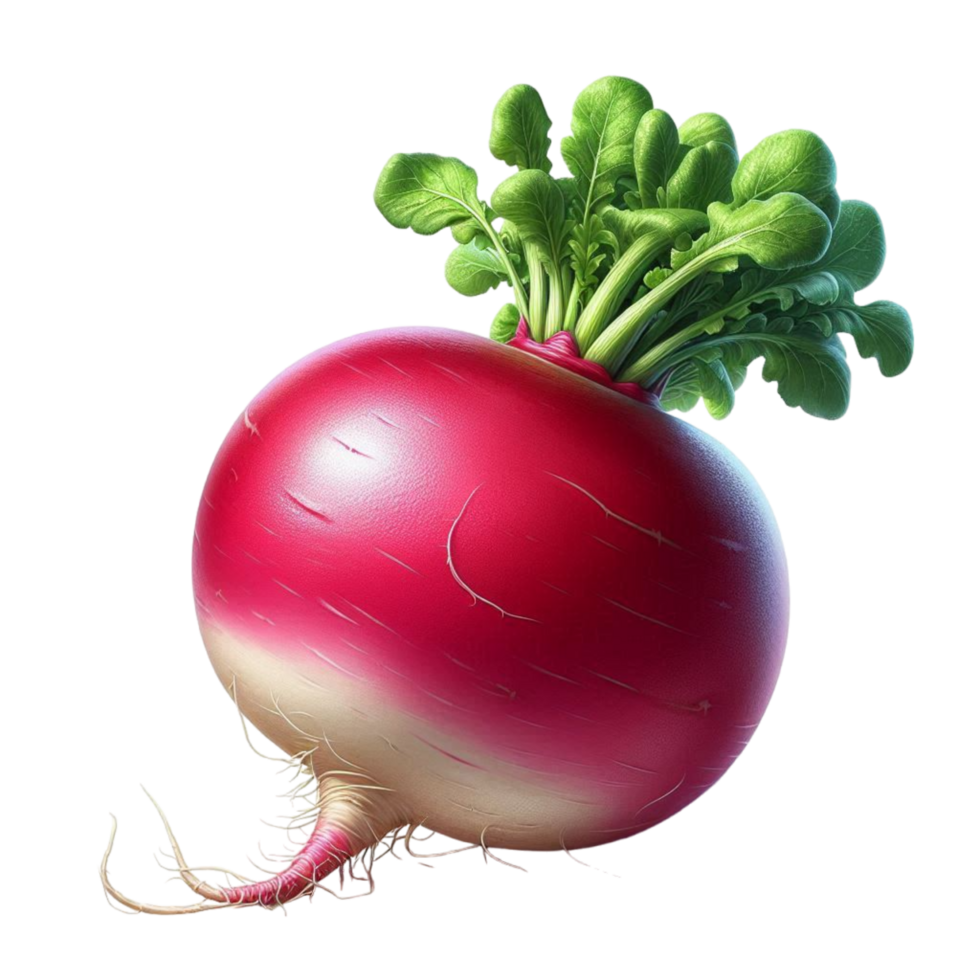 Generated Ai A red radish png