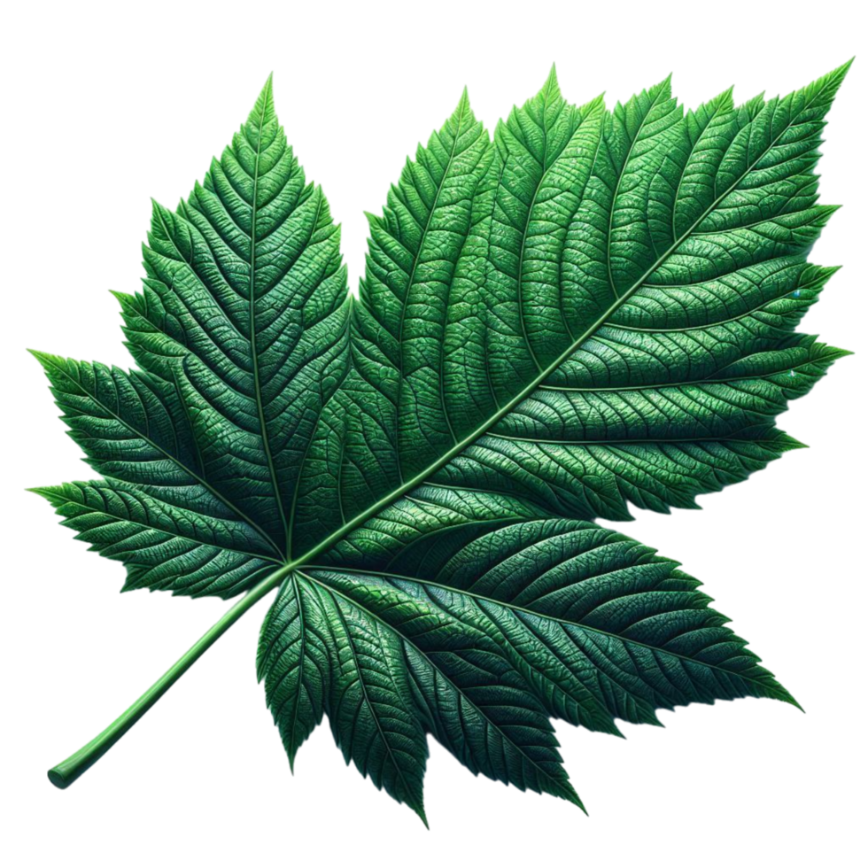 Generated Ai Green leaf png