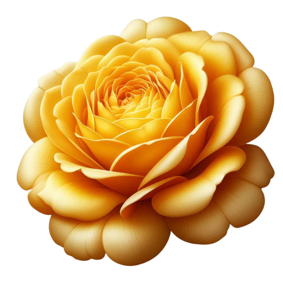 Generated Ai Yellow rose flower png