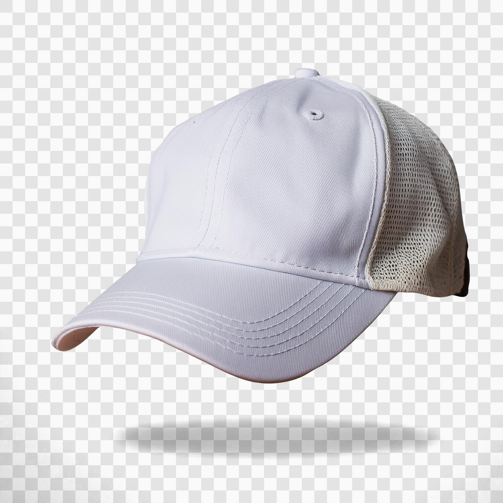 white cap on isolated background psd