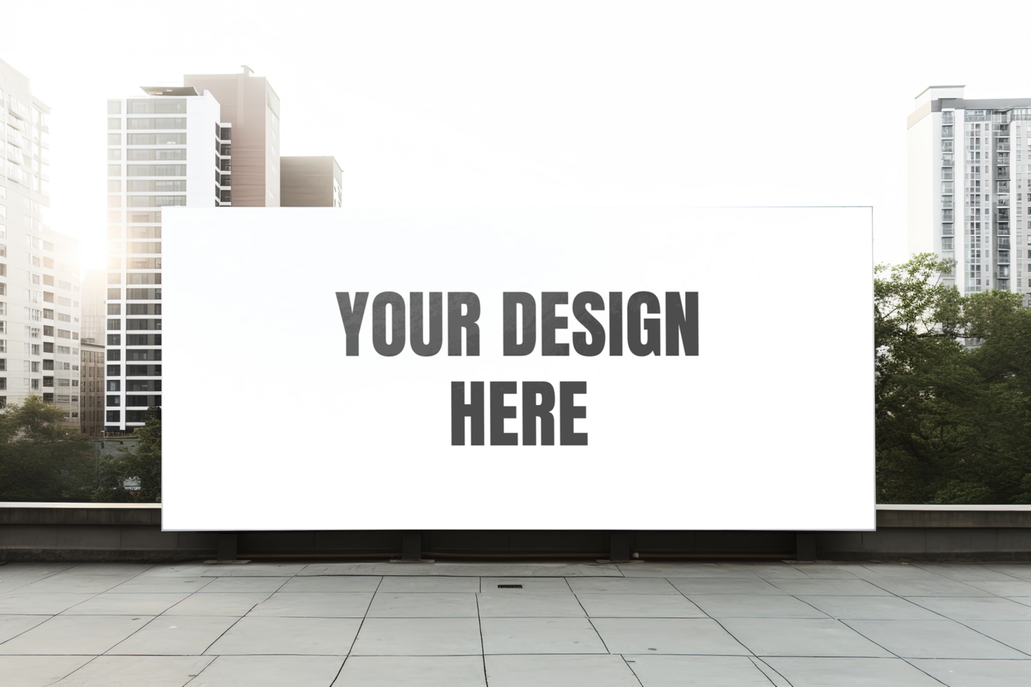 Billboard mock up design psd