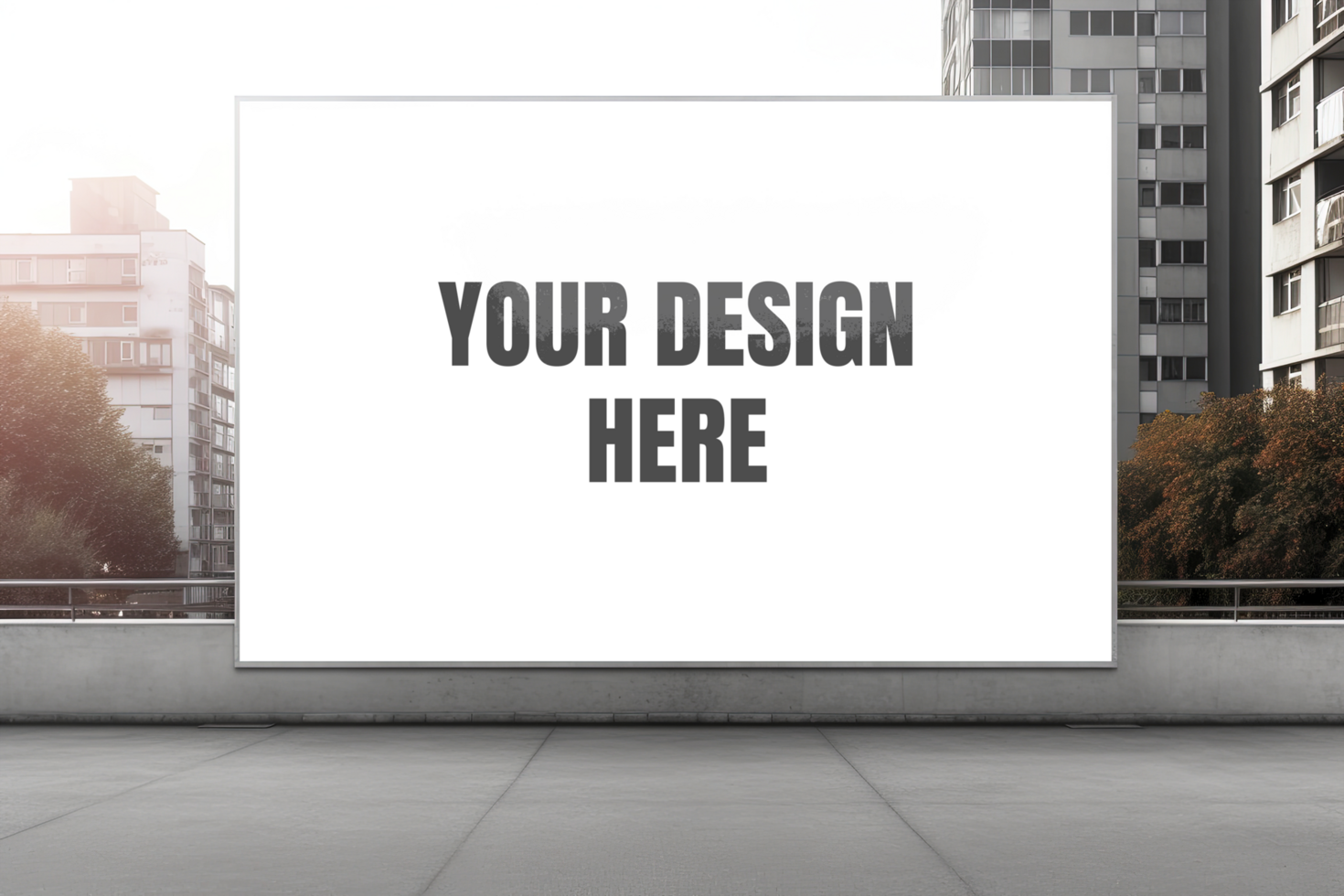 Billboard mock up design psd