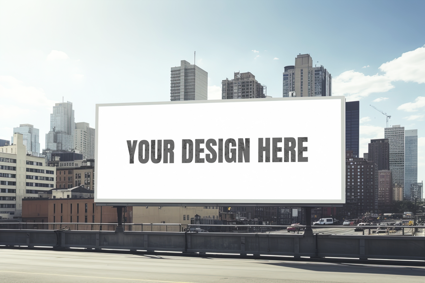 Billboard mock up design psd