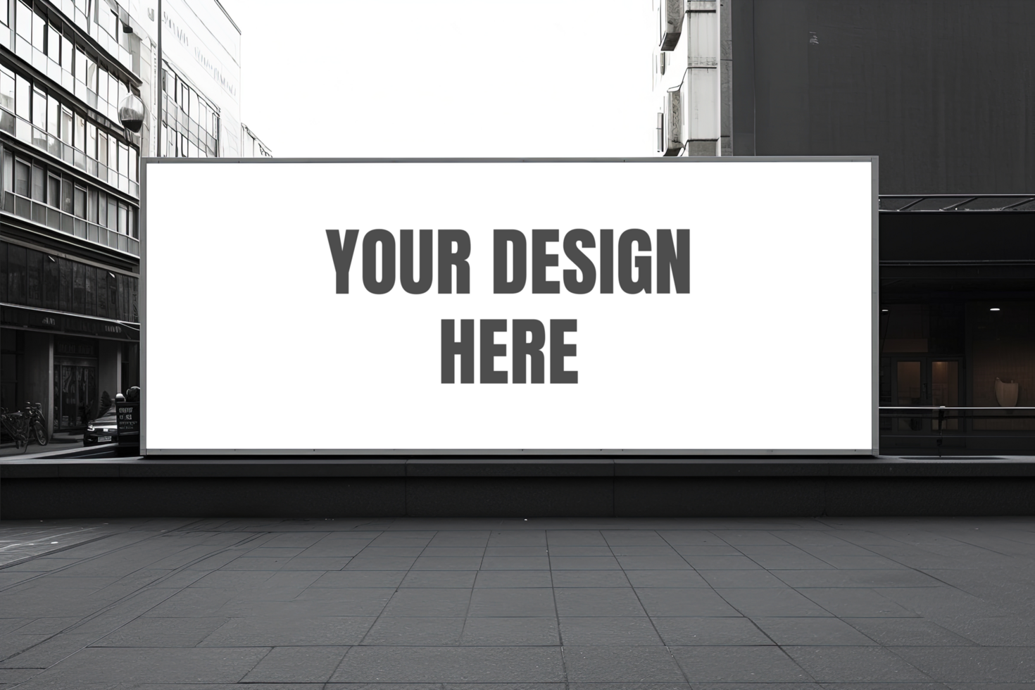 Billboard mock up design psd