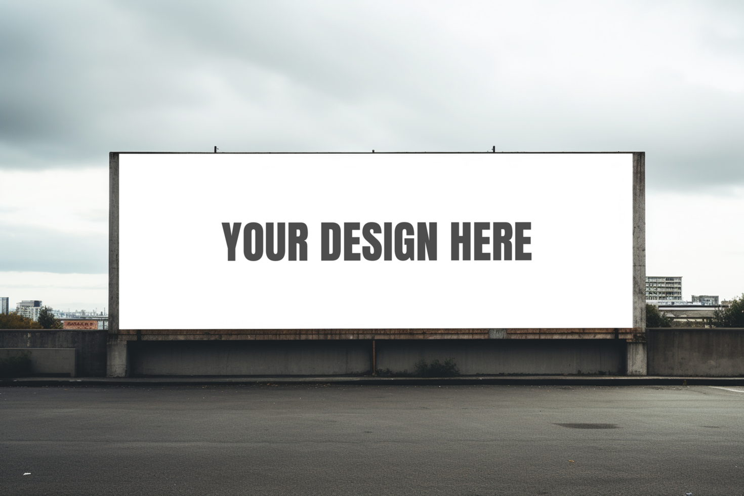 Billboard mock up design psd