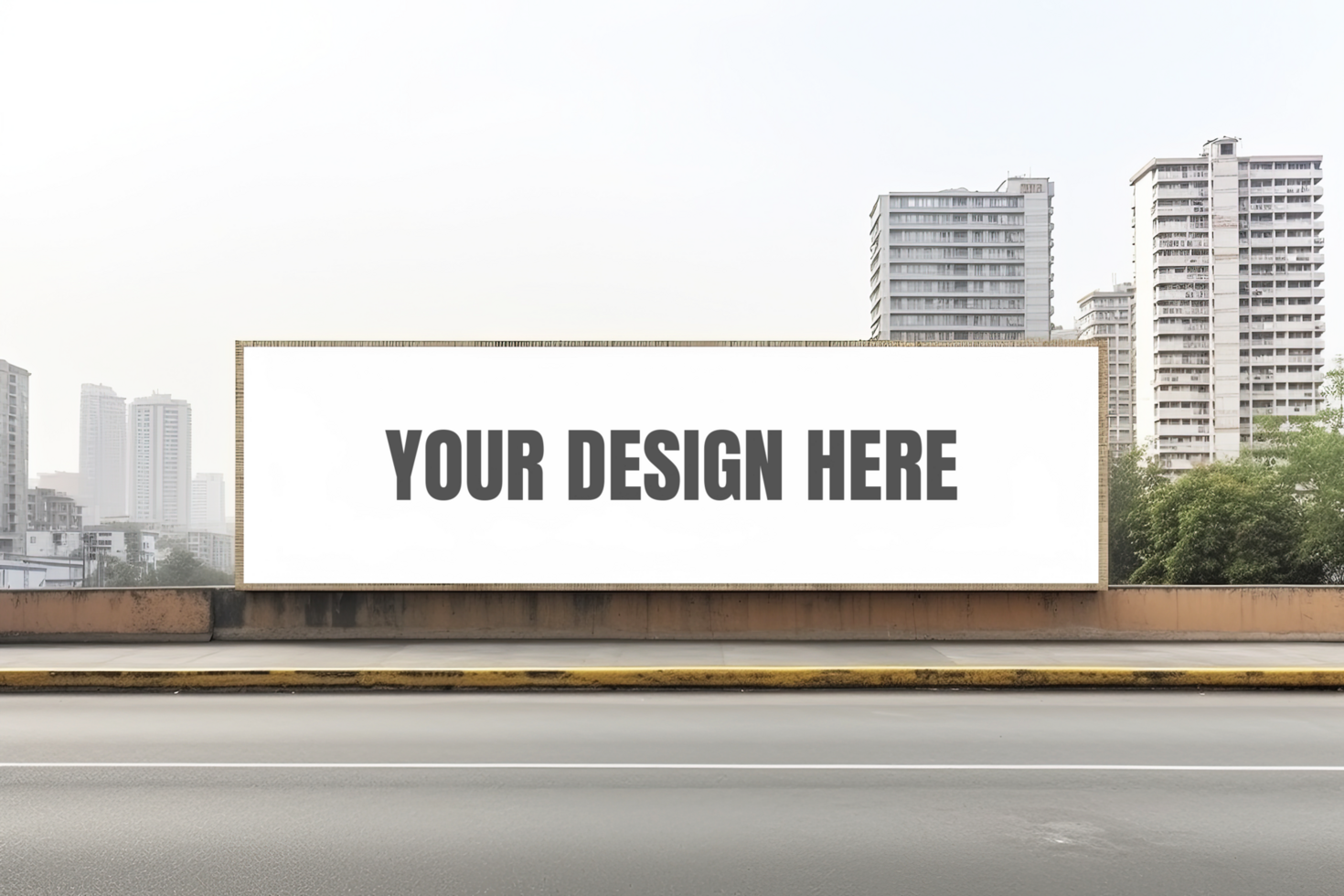 Billboard mock up design psd