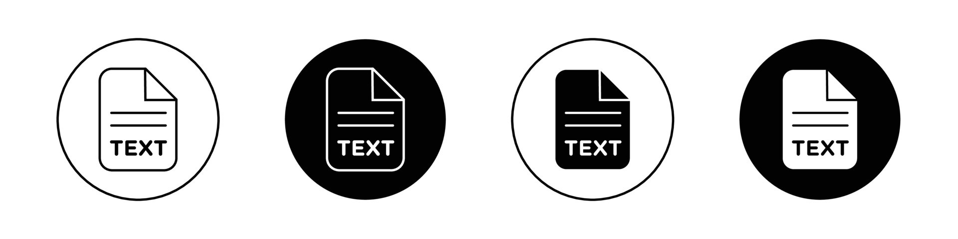 Text icon set. 45985235 Vector Art at Vecteezy