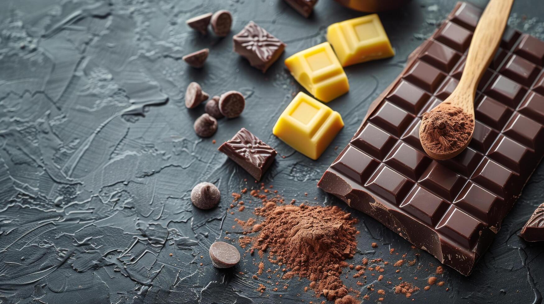 Chocolate Bar With Spoon photo
