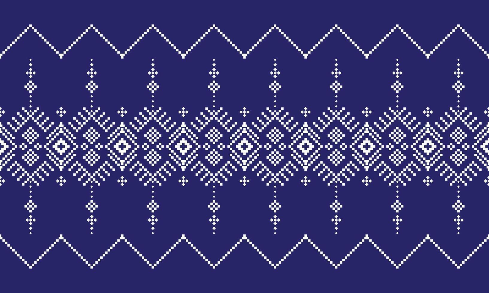 pixel square pattern and blue background vector