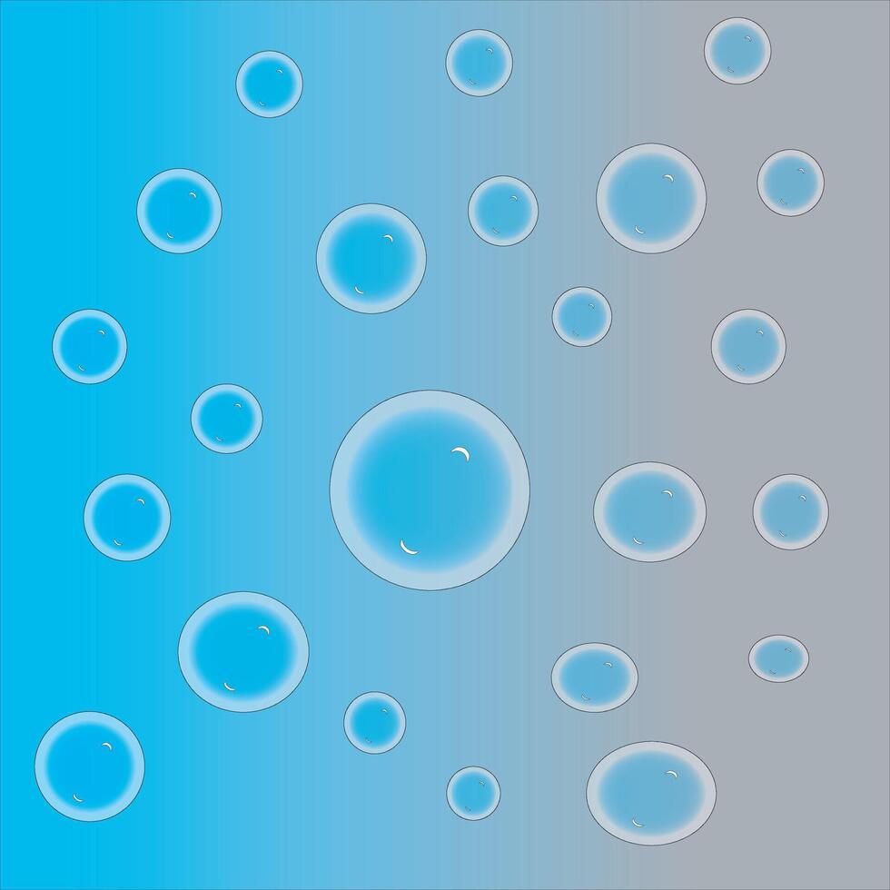 Collection of realistic bubbles vector