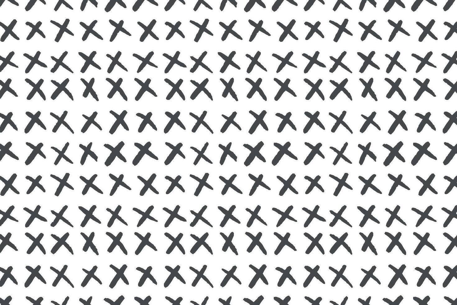 Seamless background pattern with geometric shapes gray cross. The template is evenly filled with black plus symbols. illustration on a white background vector