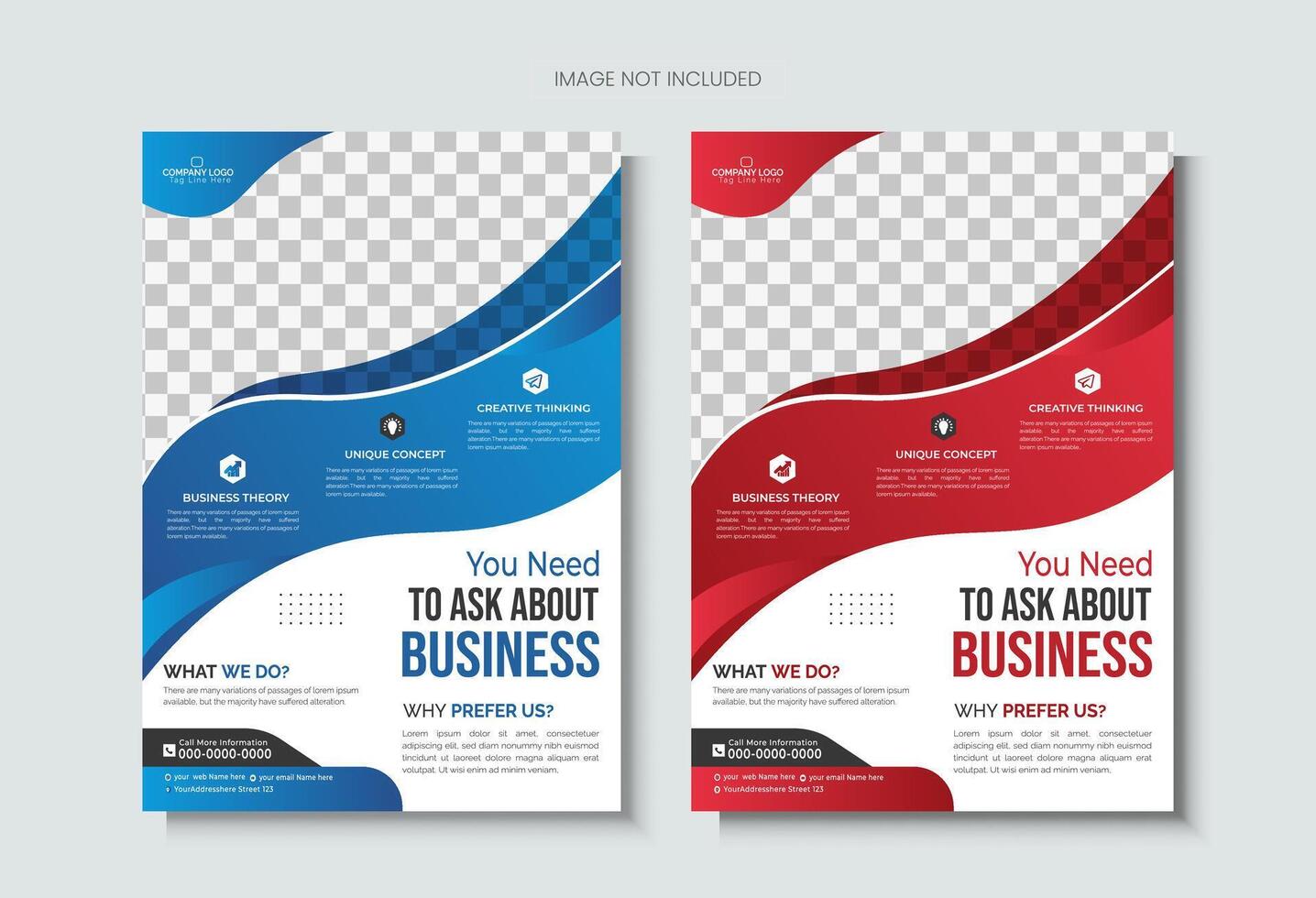 Real estate flyer template vector