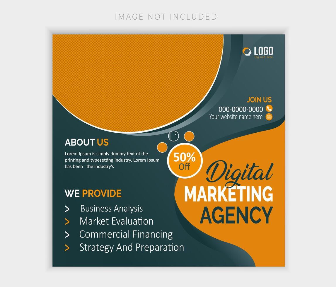 Business web banner design template. vector