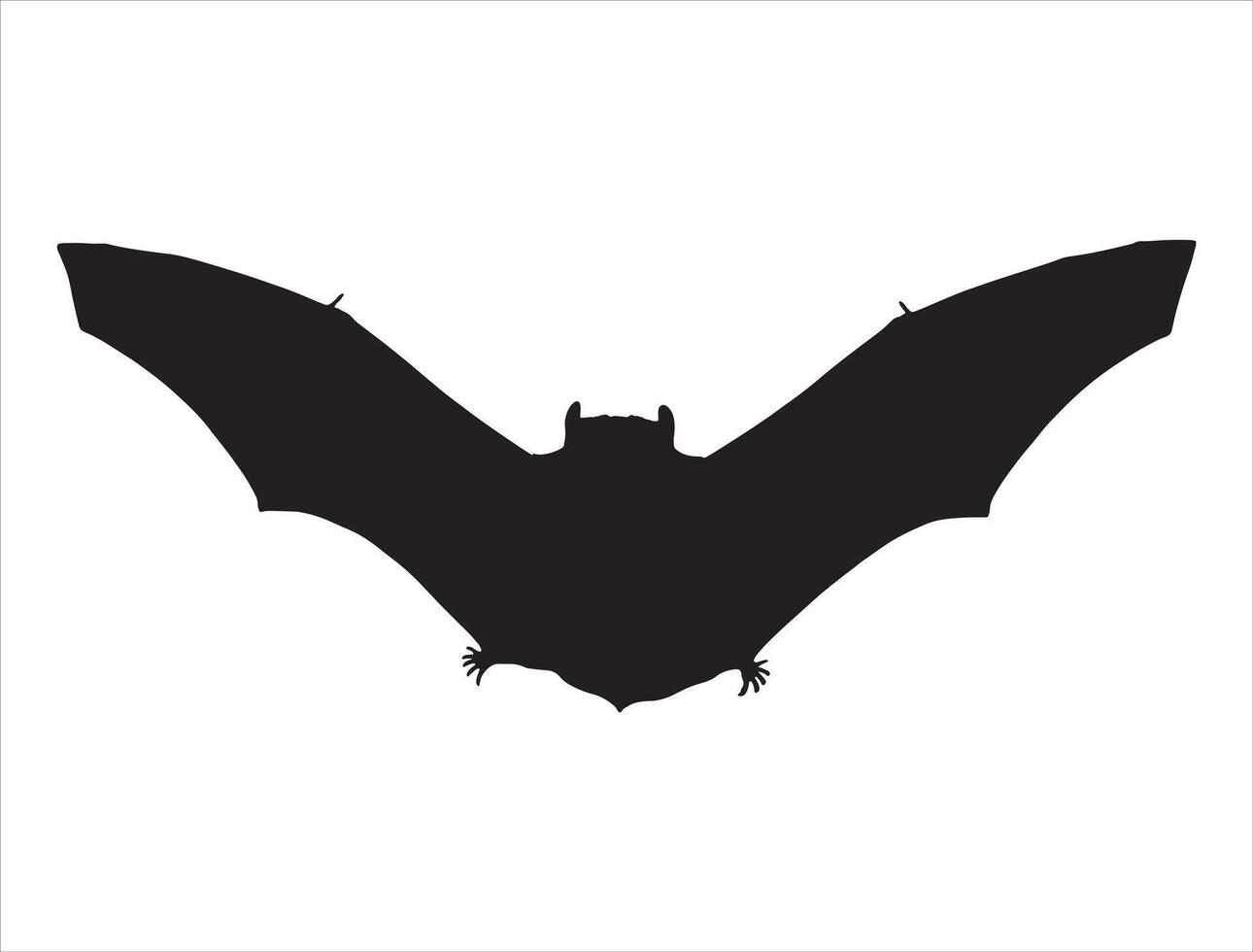 Bat silhouette on white background vector