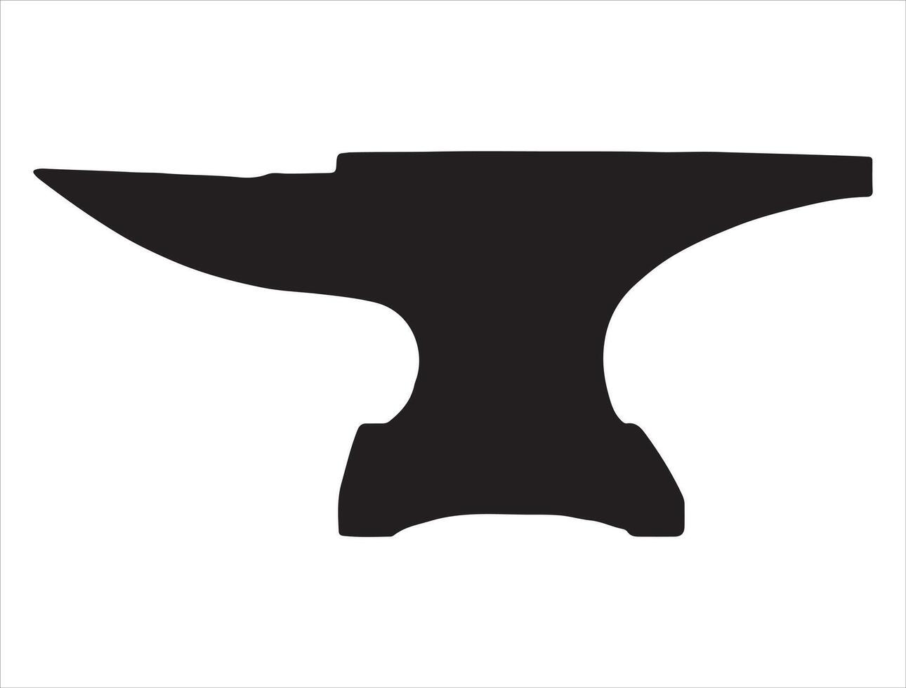 Anvil silhouette on white background vector