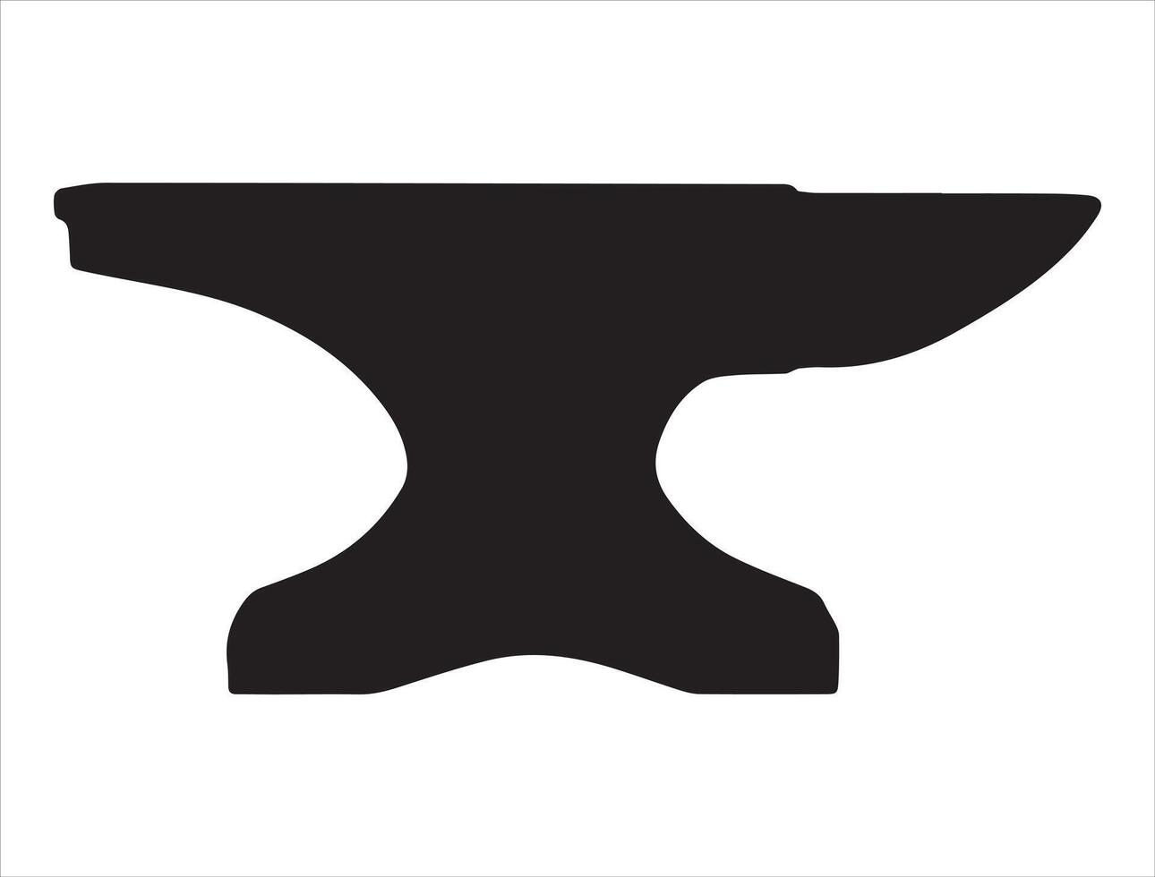 Anvil silhouette on white background vector