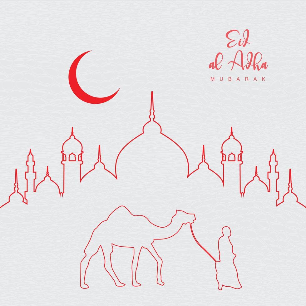 Eid Mubarak Social Media Post Design vector