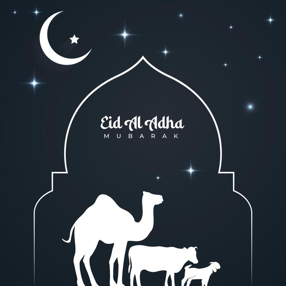 eid mubarak- eid mubarak social media post - islamic design - eid background - Eid ul Adha, Eid al Adha Design vector