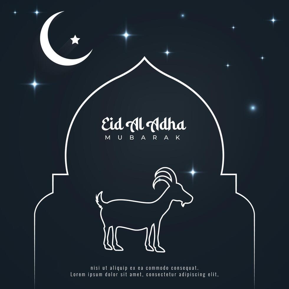 eid mubarak- eid mubarak social media post - islamic design - eid background - Eid ul Adha, Eid al Adha Design vector