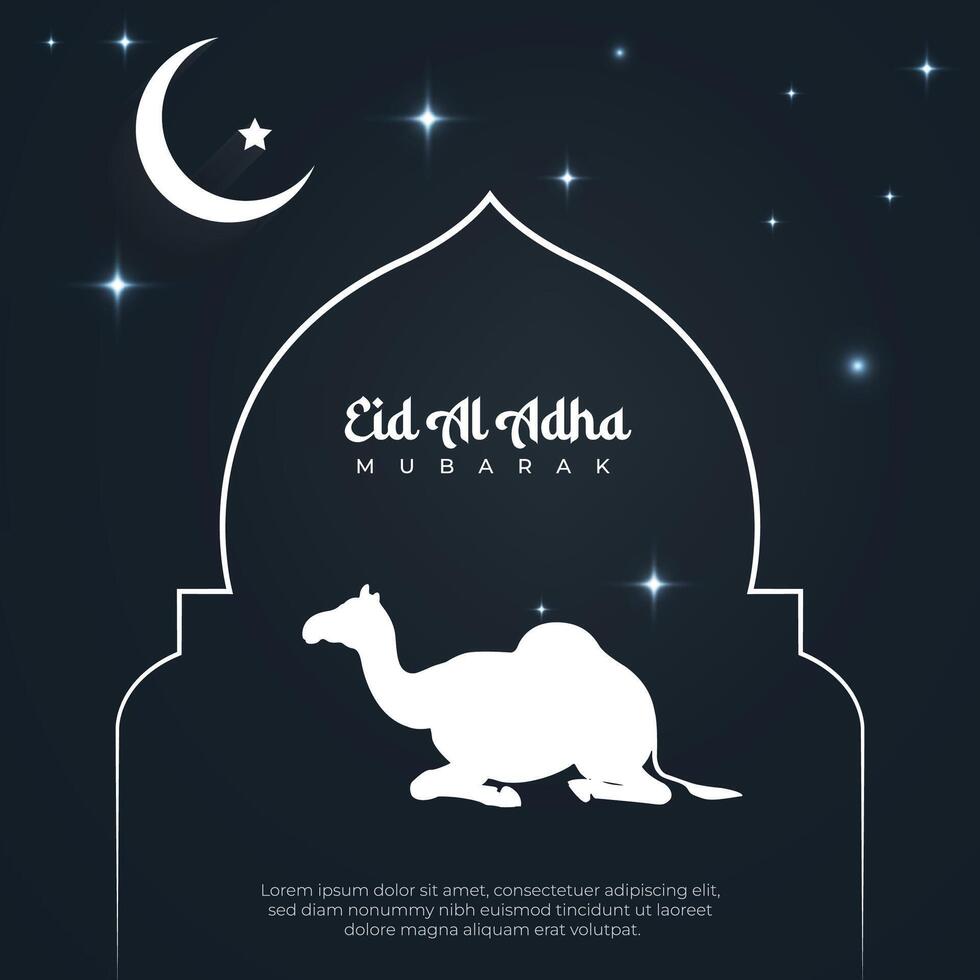 eid mubarak- eid mubarak social media post - islamic design - eid background - Eid ul Adha, Eid al Adha Design vector