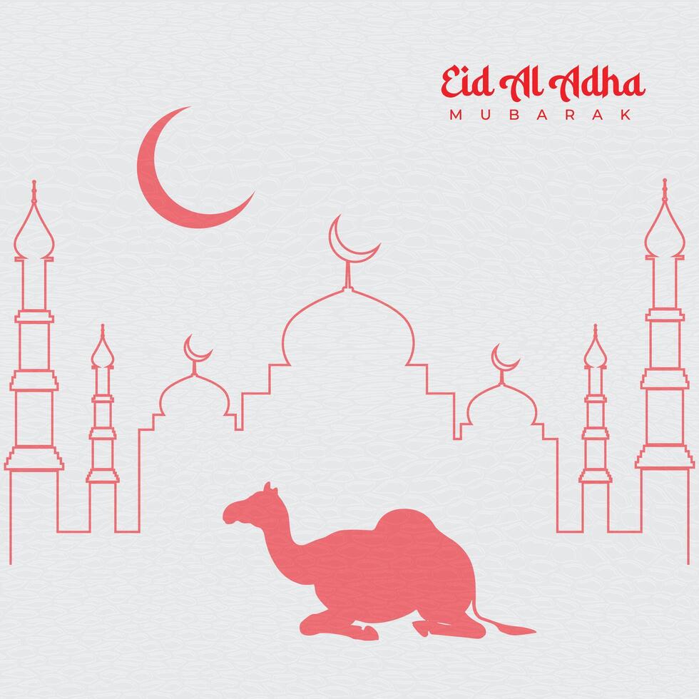 Eid Mubarak Social Media Post Design vector