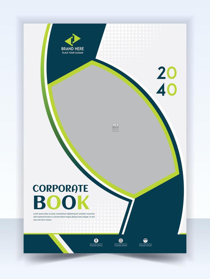 Annual report brochure flyer design template, presentation book cover templates. vector