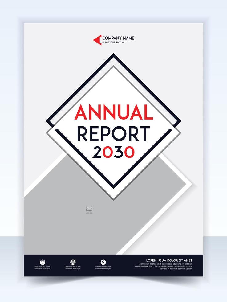 Annual report brochure flyer design template, presentation book cover templates. vector