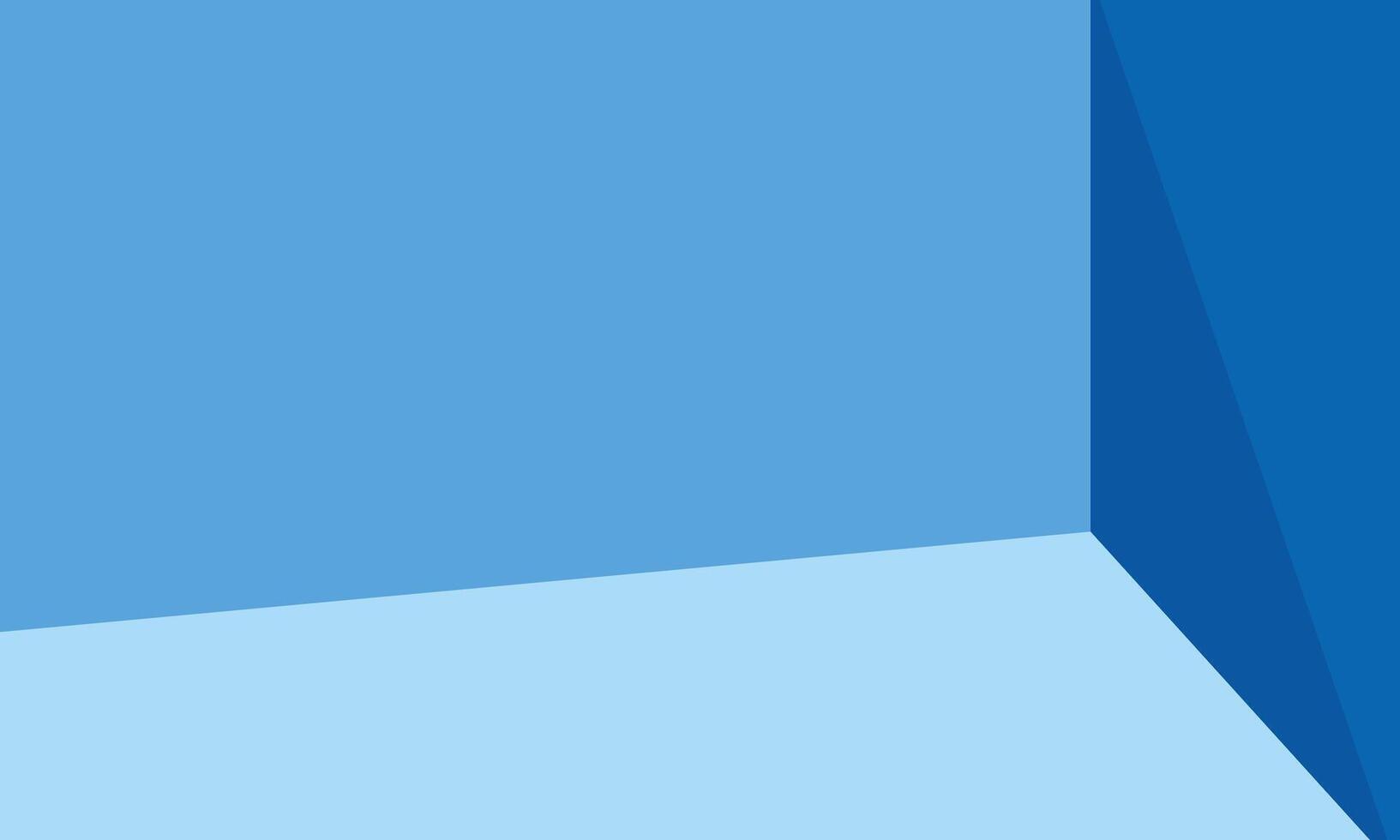 Geometric shapes on abstract blue background vector