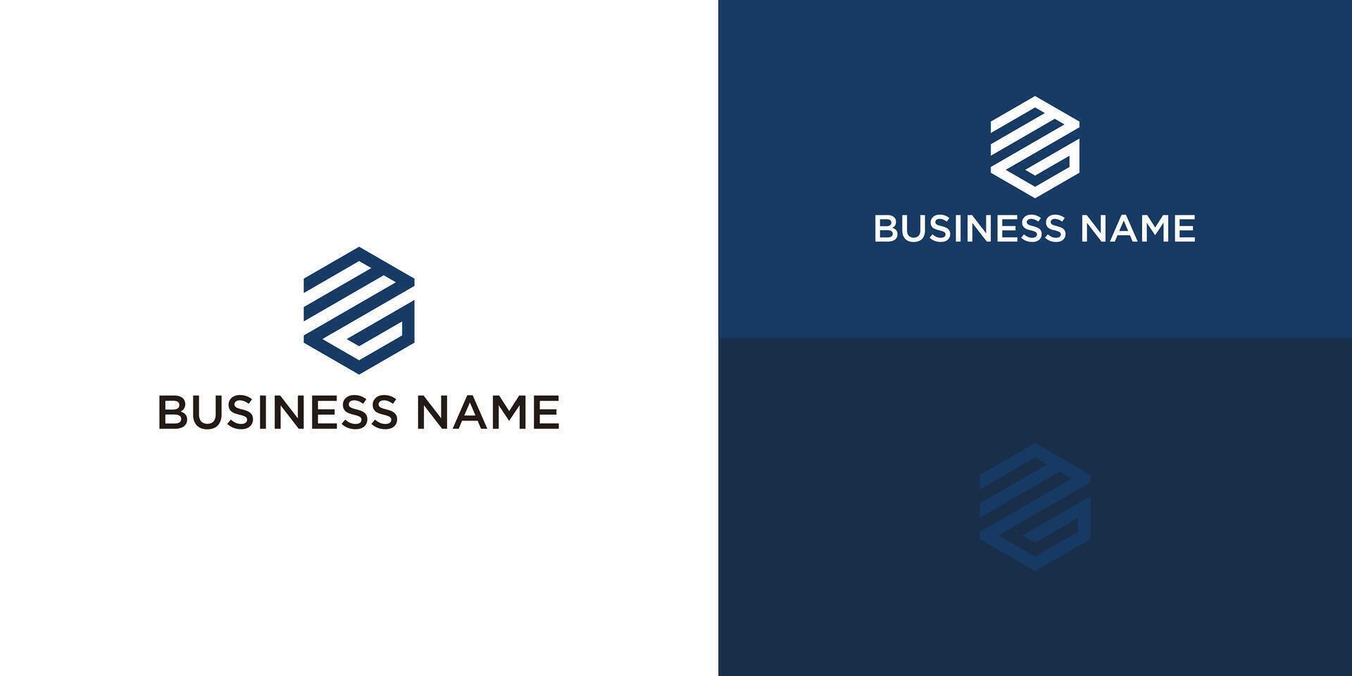 Luxury Initial GM or MG Monogram Text Letter Logo Design vector