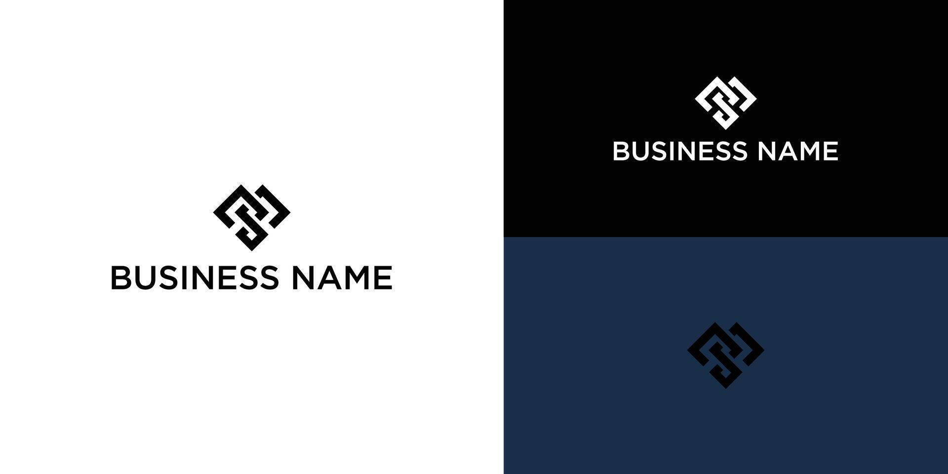 Initial Letter MS Design Template vector