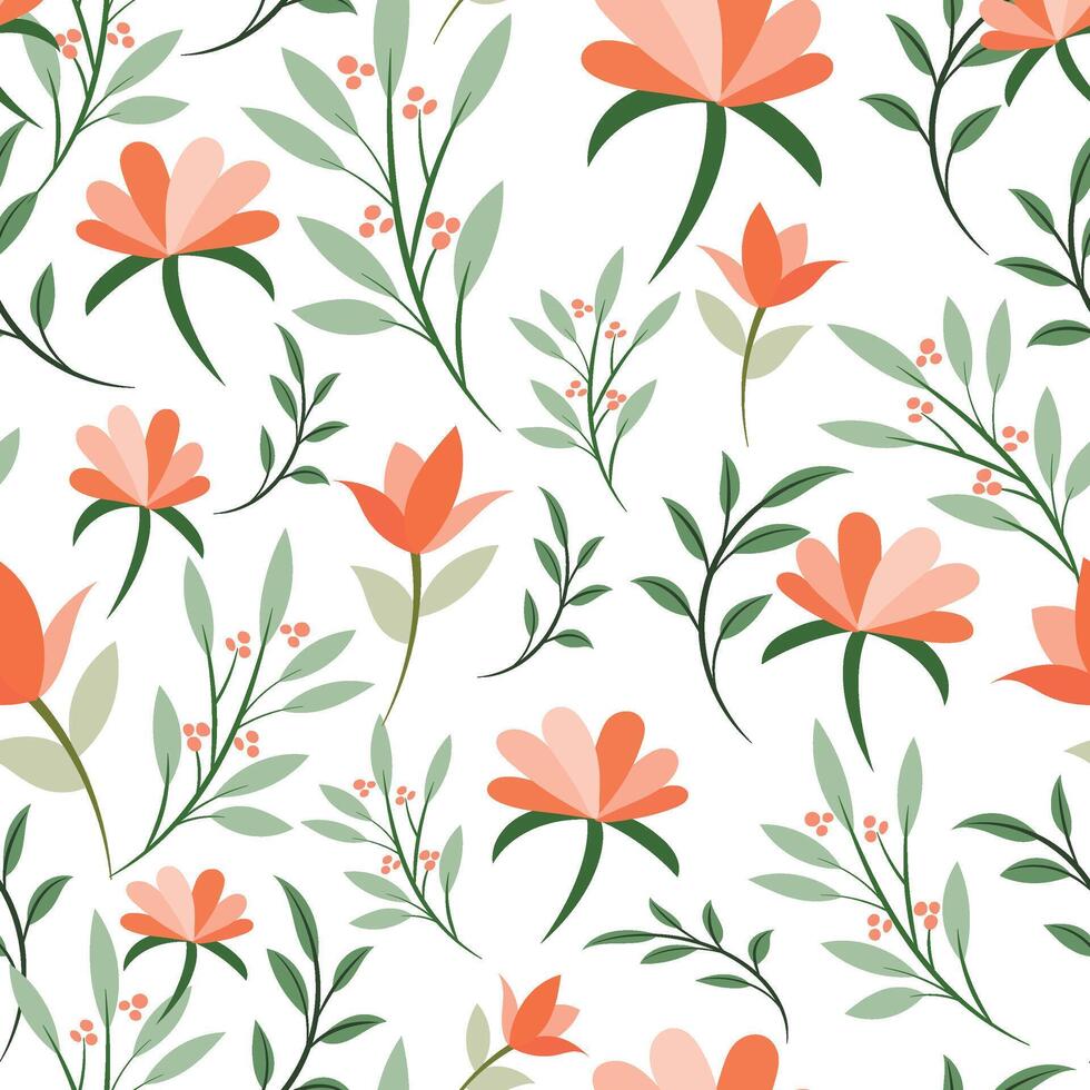 Abstract flower background design floral border frame vector