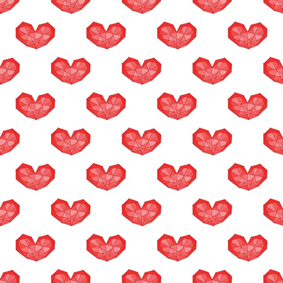Seamless pattern with hand drawn heart doodle for decorative print, wrapping paper, greeting cards and fabric vector