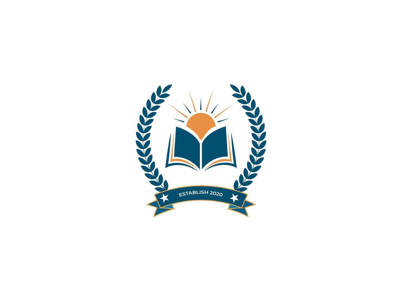 Creative emblem logo design vector