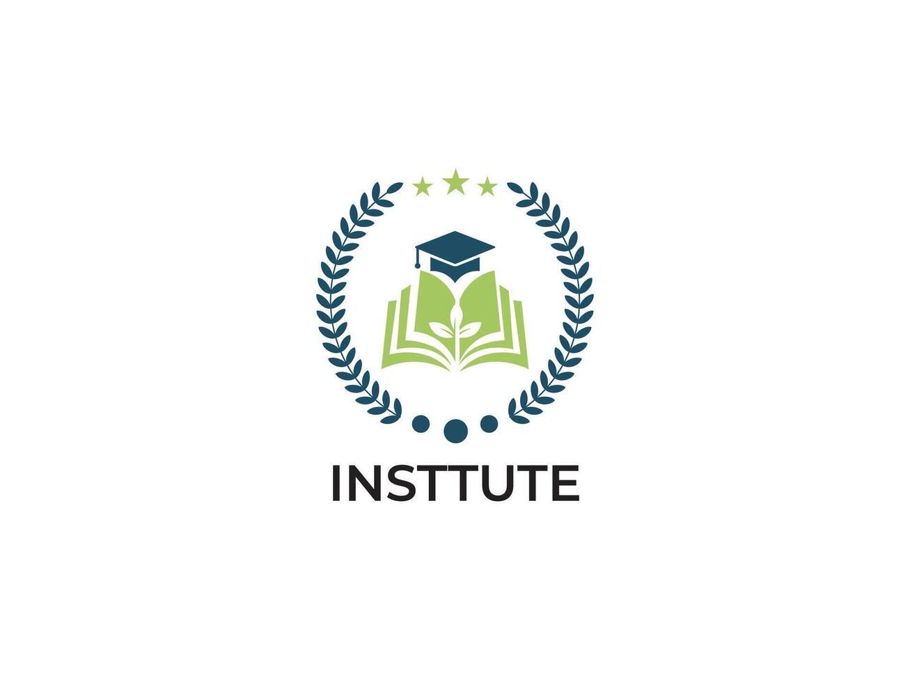 Creative emblem logo design vector