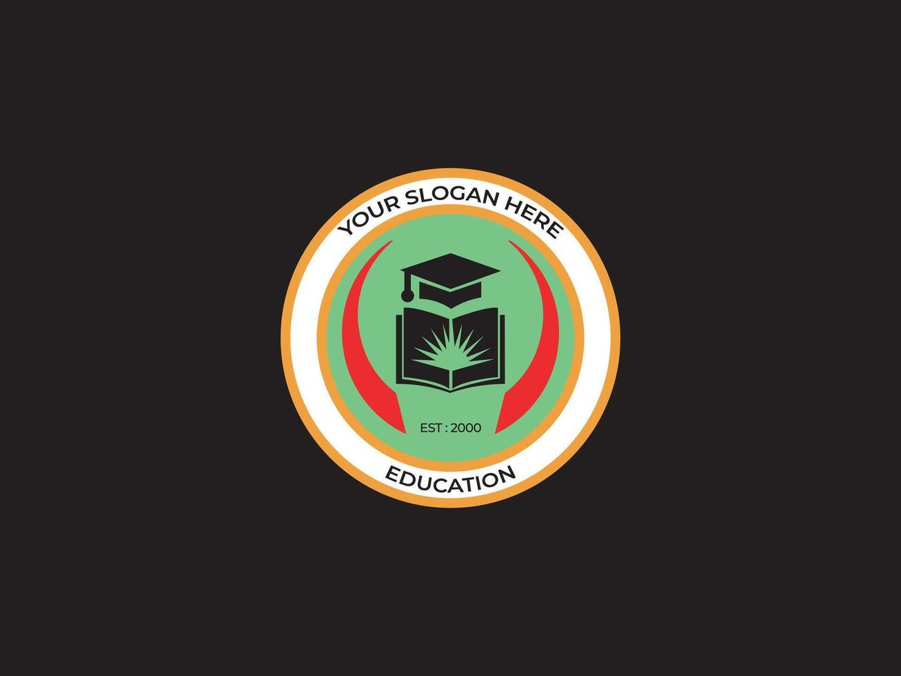 Creative emblem logo design vector