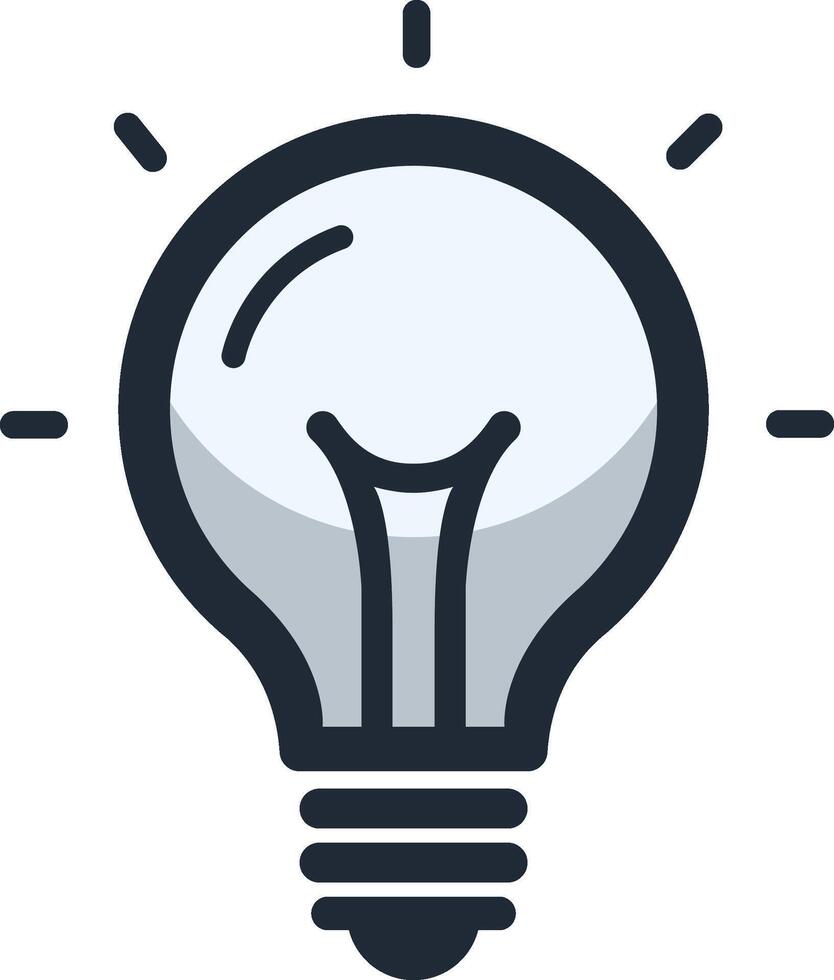 a light bulb logo vector