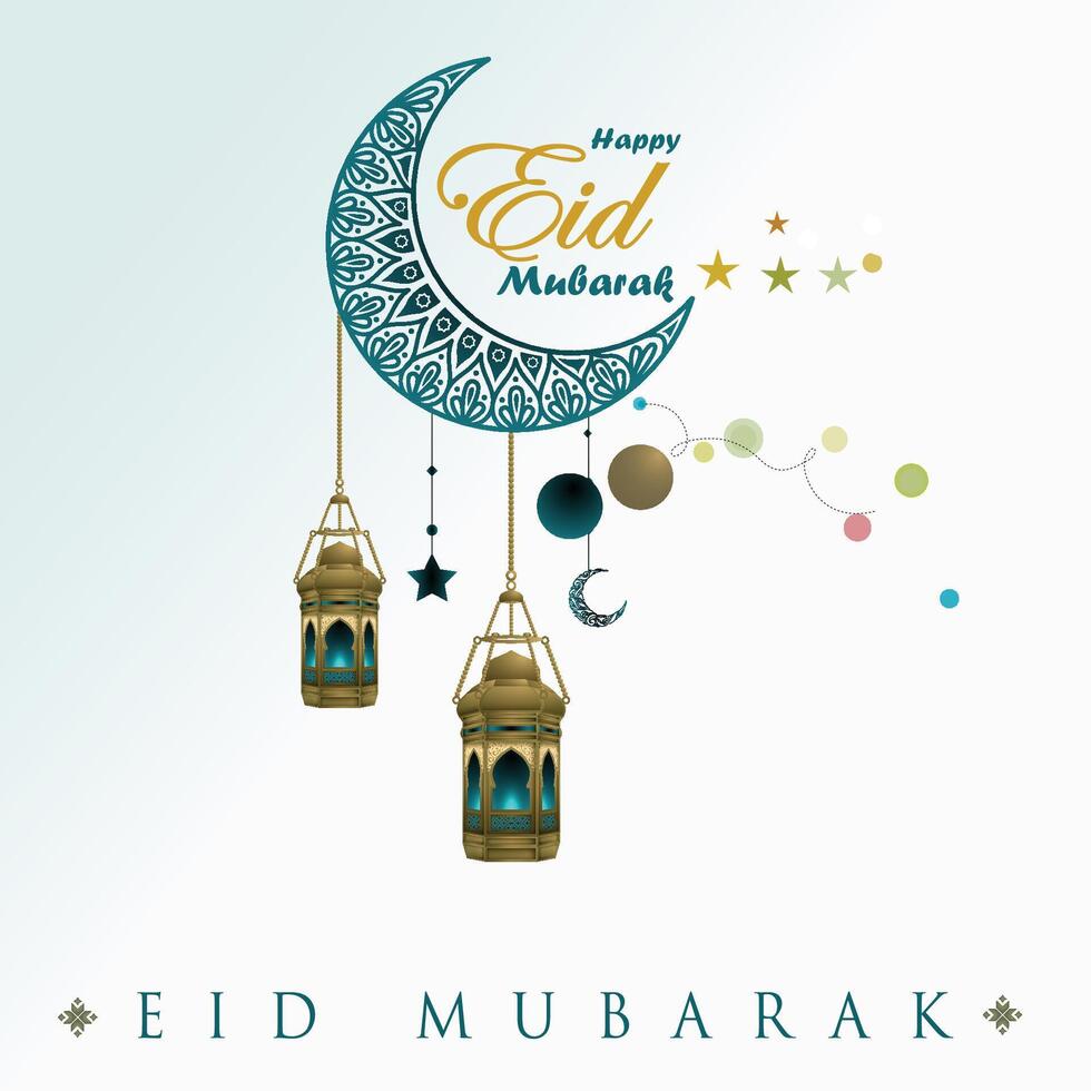 Luxurious Eid Card, happy eid al adha vector