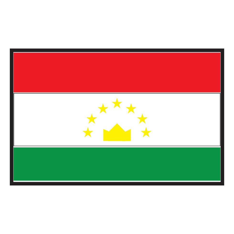 vectors illustration tajikistan country flag icon symbol design