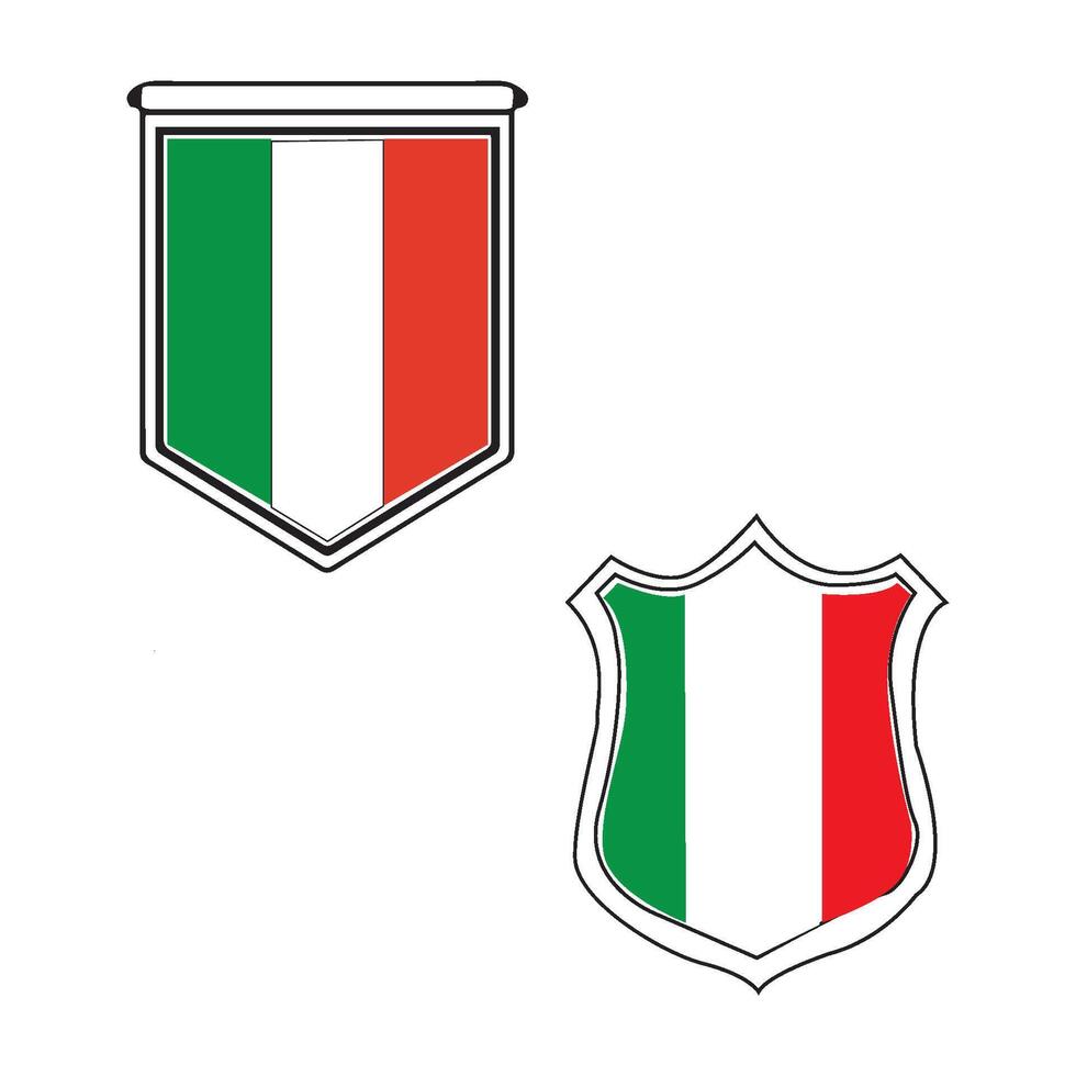 vectors illustration of the Italian flag icon