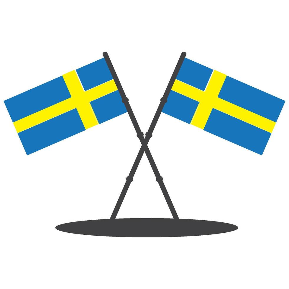 vectors illustration icon for the country of Sweden