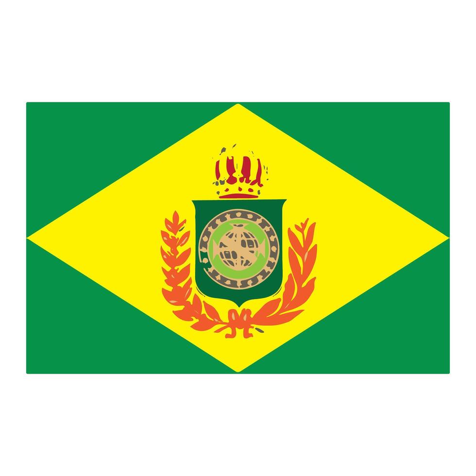 vectors illustration of the Brazilian flag icon