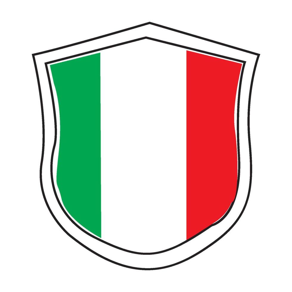 vectors illustration of the Italian flag icon