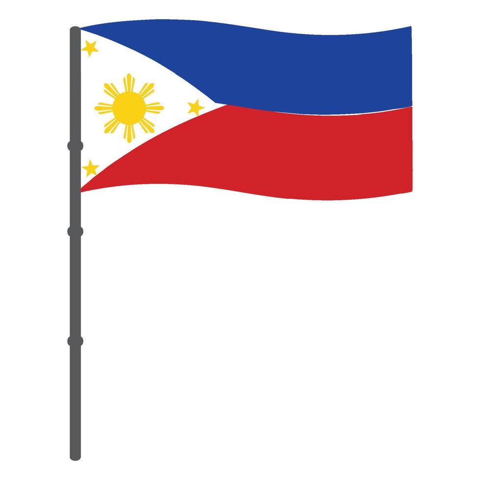 vectors illustration icon of the country's flag of the Philippines symbol design