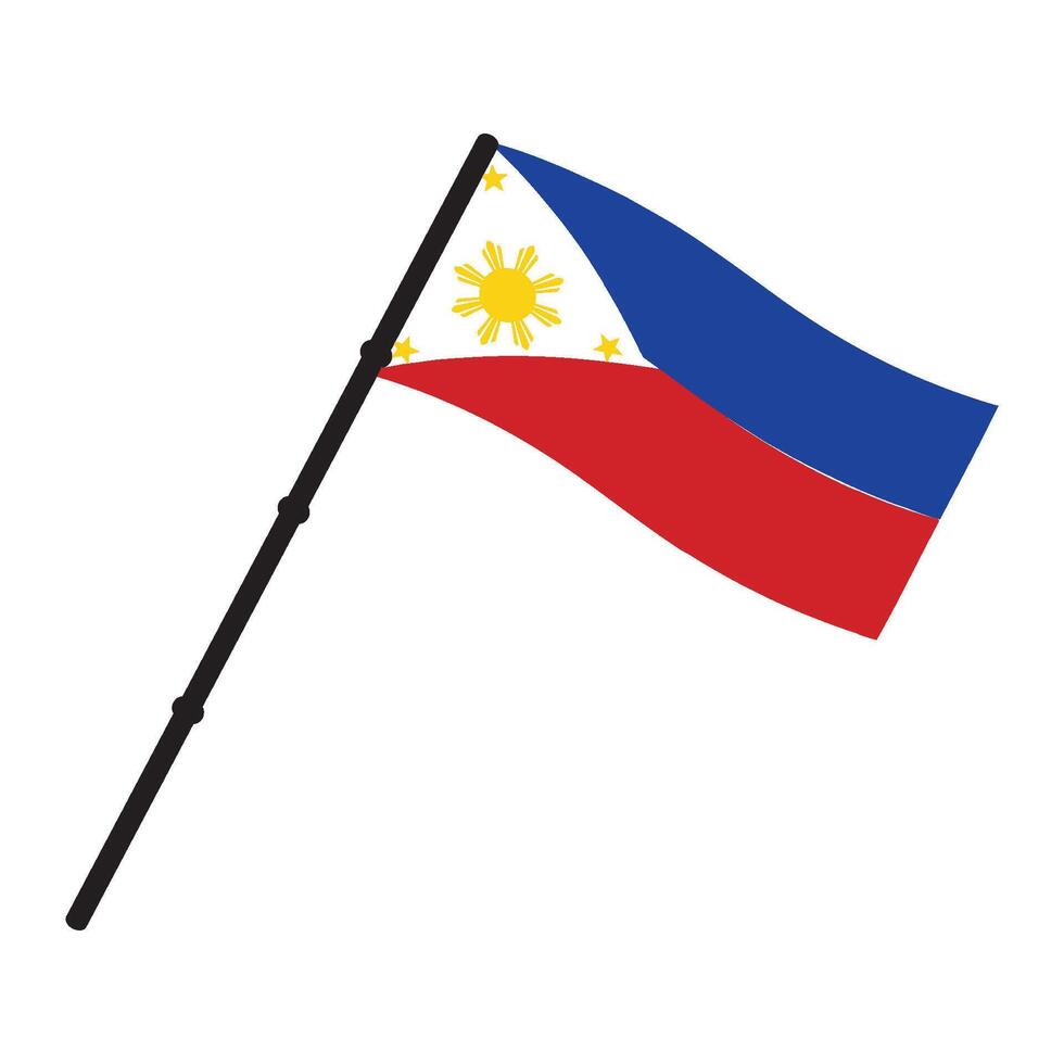vectors illustration icon of the country's flag of the Philippines symbol design