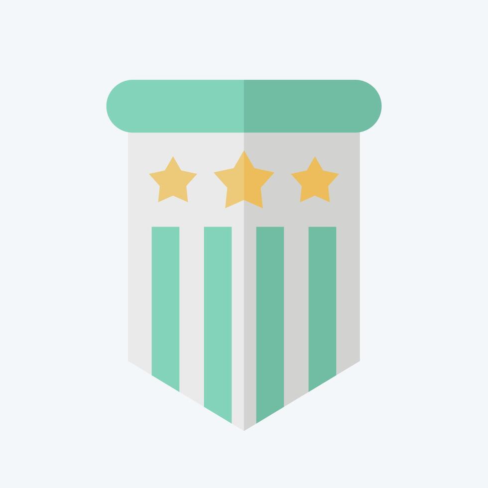Icon Insignia. related to America symbol. flat style. simple design illustration vector