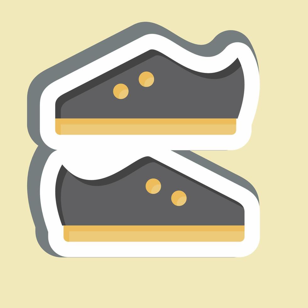Sticker Boots. related to Rugby symbol. simple design illustration vector