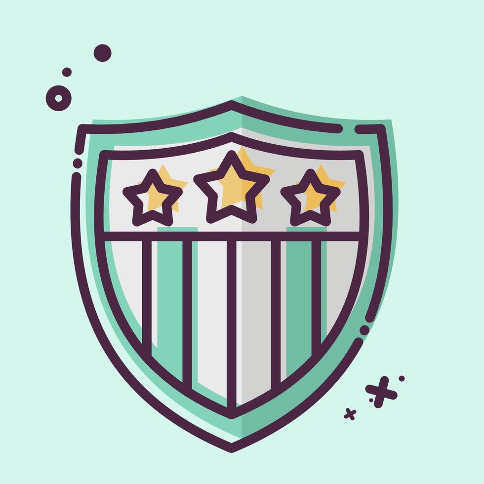 Icon Emblem. related to America symbol. MBE style. simple design illustration vector