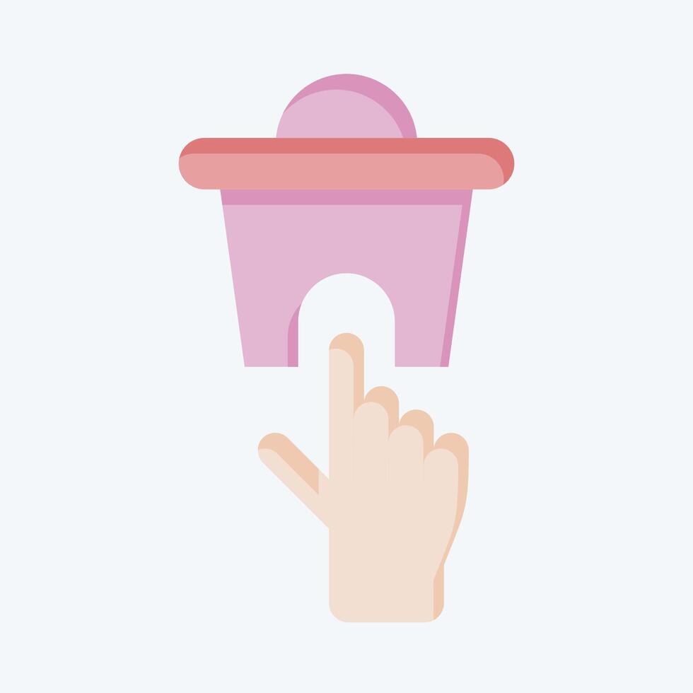 Icon Delete 2. related to Delete symbol. flat style. simple design illustration vector