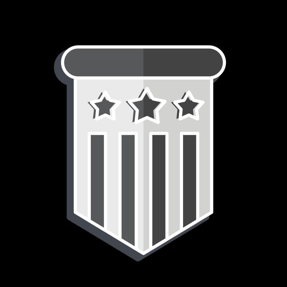 Icon Insignia. related to America symbol. glossy style. simple design illustration vector