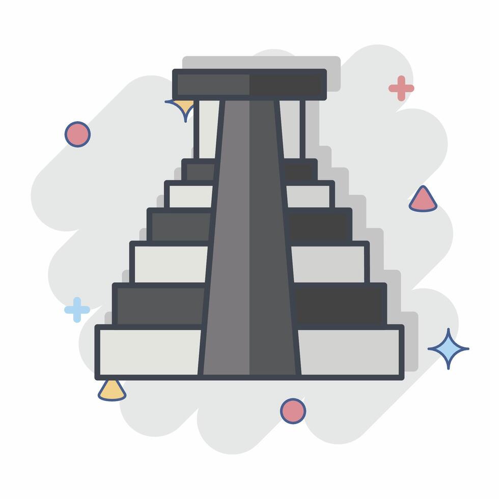 Icon Jungles. related to America symbol. comic style. simple design illustration vector